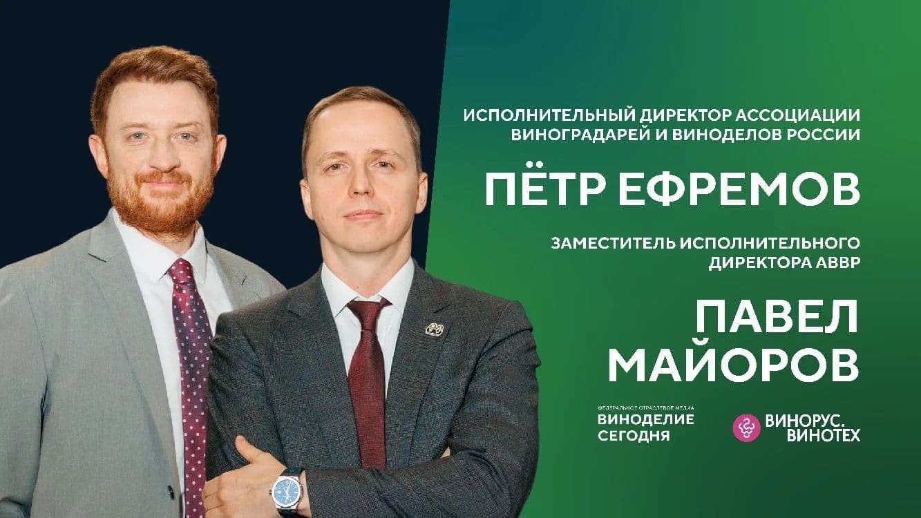 Пётр Ефремов и Павел Майоров (АВВР): на какой стадии российское виноделие, и что его ждет дальше